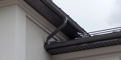 fascia and gutter after cleaning