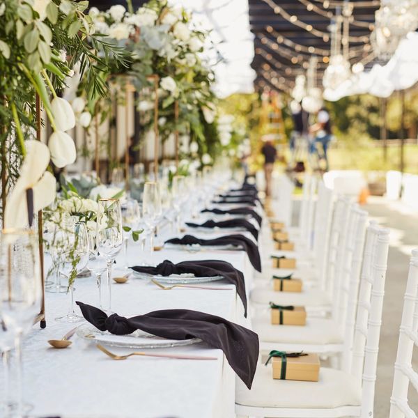 Elegant buffet setup with a variety of fresh appetizers and salads.