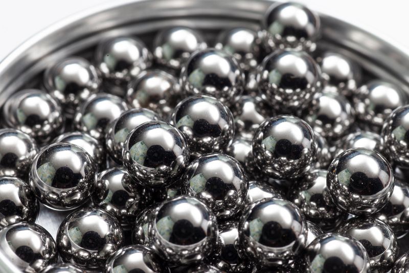Group of metallic steel Bearing balls