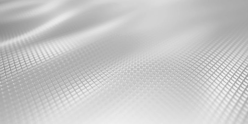 Abstract textured surface with a grid pattern in shades of white and gray.