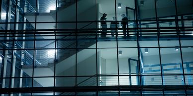 Business security with off duty law enforcement officers for interior and exterior 