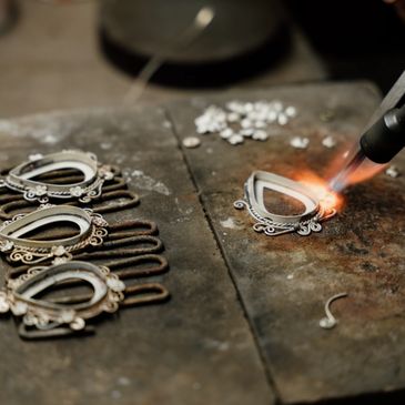 Silver jewellery creating