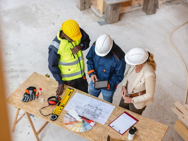 Group of Civil Engineers Planning At The Worktable