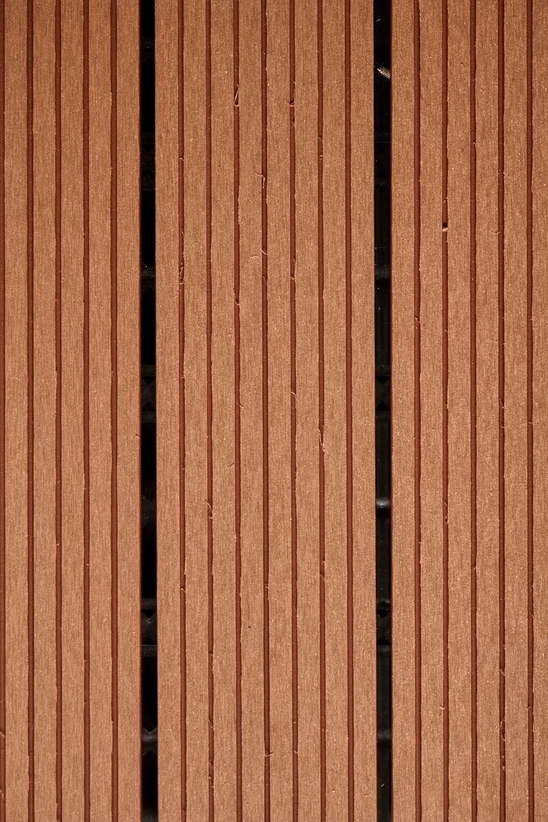 A studio photo of outdoor timber decking