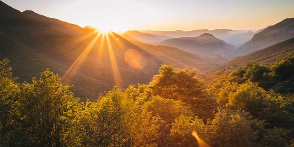 No matter how tall the mountain is, you can still se the sun
