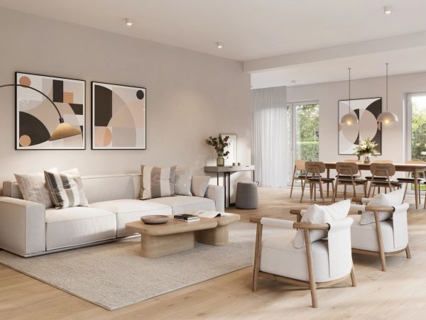 interior Design living area calm cohesive pallet