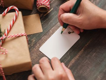 Wrapping gifts 