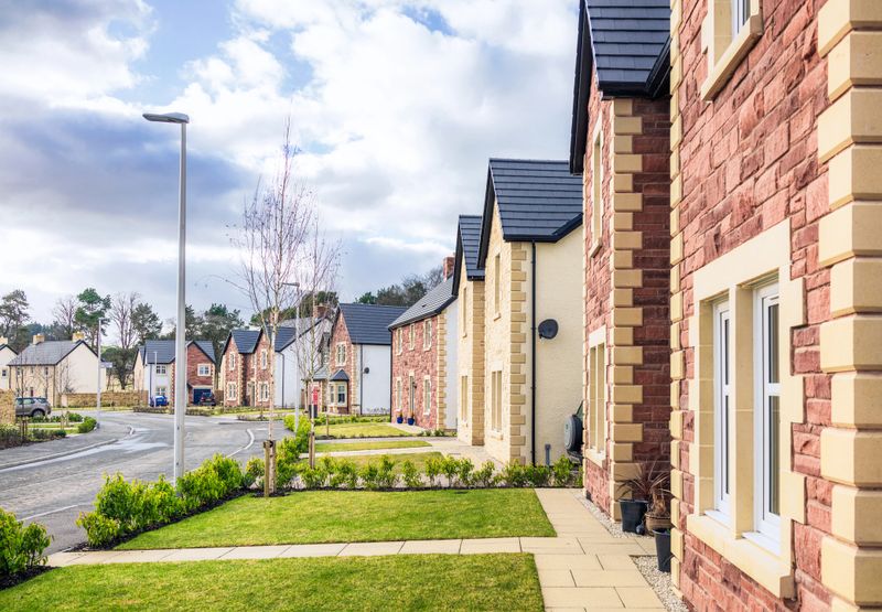 A modern housing estate in the UK.