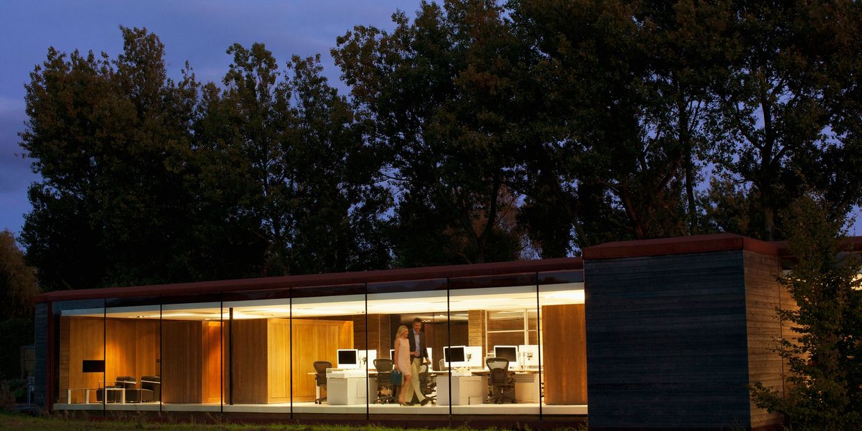 Modern timber framed home project managed and planned by Hawks  View Group