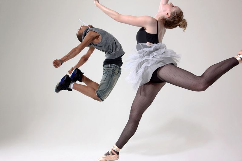 Traditional and contemporary dancers performing