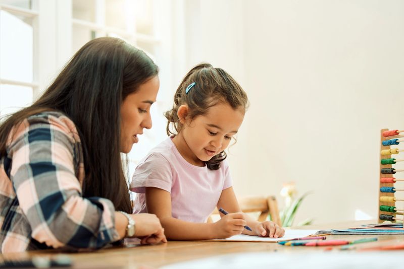 She's both mother and teacher