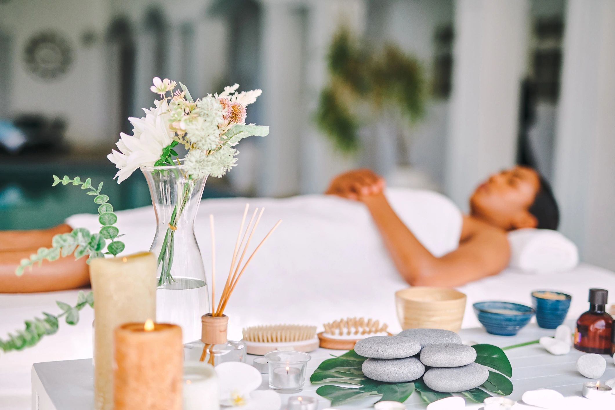 Clean, professional medical spa treatment room with neutral tones at Head To Toe Massage & Spa in Jupiter
