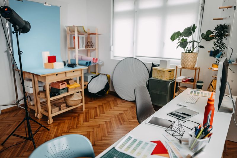 Photo of interior of creative designer studio