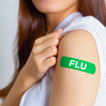 Influenza Flu vaccine shot compensated for time
