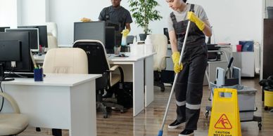office cleaning.