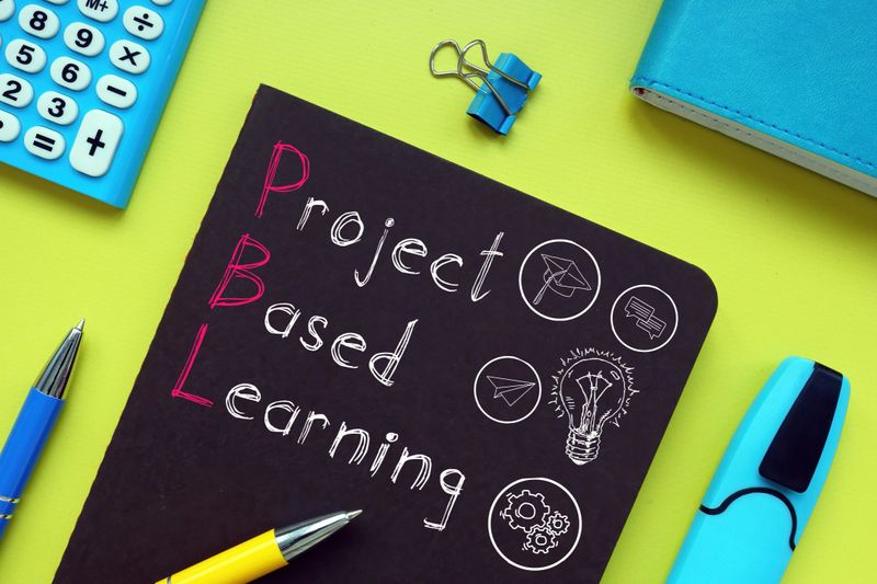 Project based learning PBL is shown using a text and graphs
