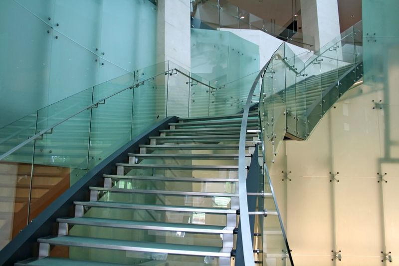 Glass stairs