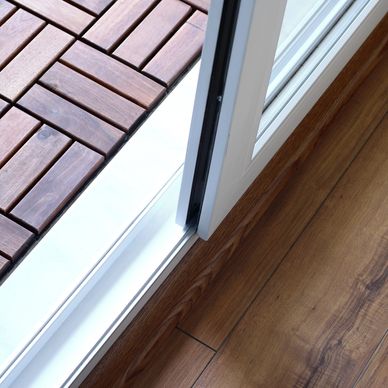 A patio sliding door