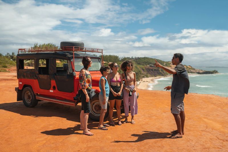 Chapadão - Falésia da Praia de Pipa in Tibau do Sul in Rio Grande do Norte, Brazil