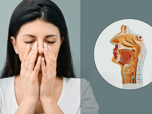 Patient with nasal discomfort