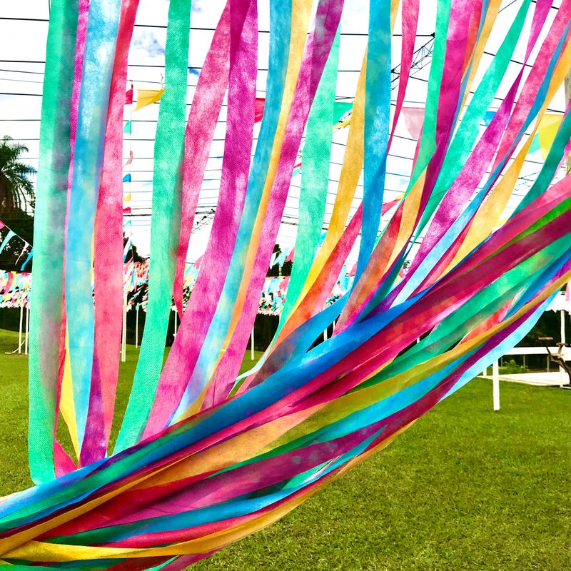Colorful bandeirinhas ,adorning the june parties