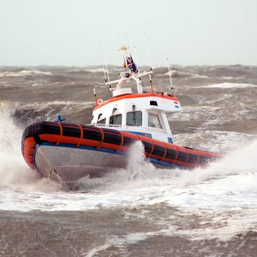uscg boat in the water