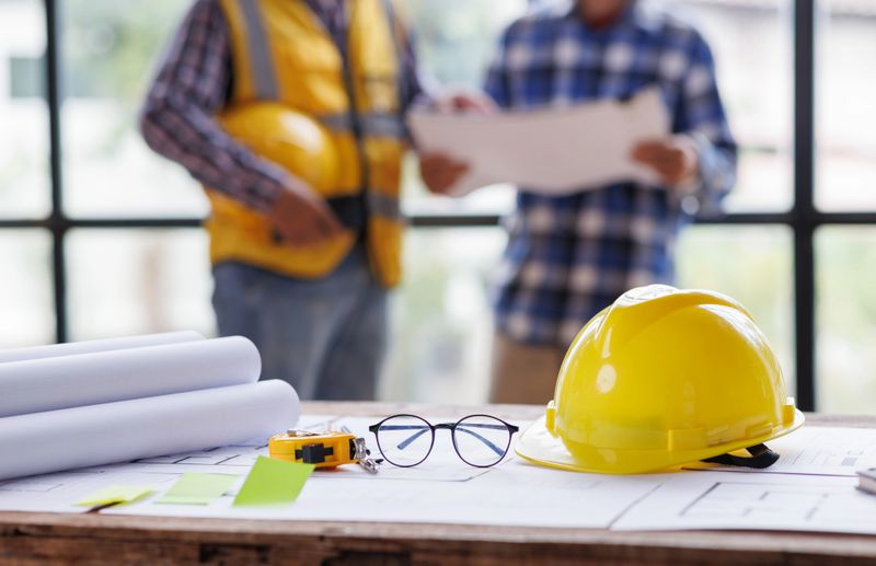 Architect contractor meetings of real estate brokers and company presidents to select a model to build a housing estate in writing and presenting to state organizations.