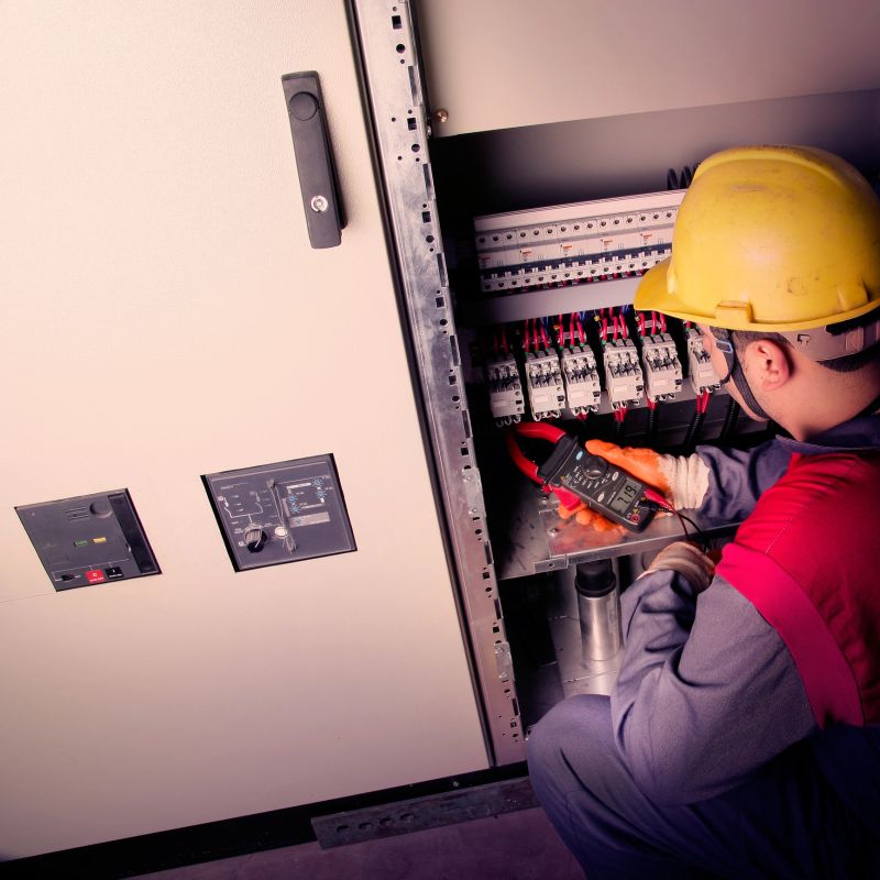 Close up male technician working indoor