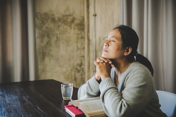 Woman praying