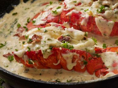 Dublin lawyer creamy lobster dish featuring Irish whiskey