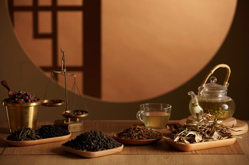 Traditional medicine decorated with many ingredient