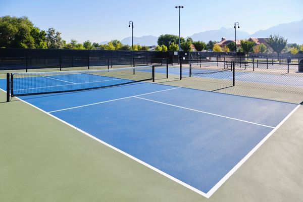 New Construction Concrete Tennis, Pickleball, Basketball Court with Cushion X