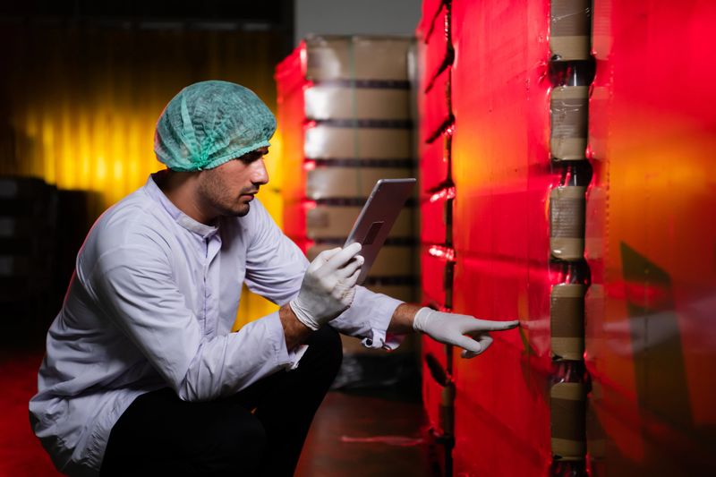 Scientists are verifying that the products that come into the factory are effective and are ready to be shipped to the production line.