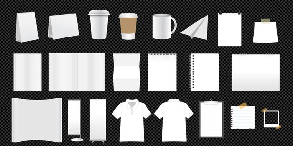 All the printing products kept together