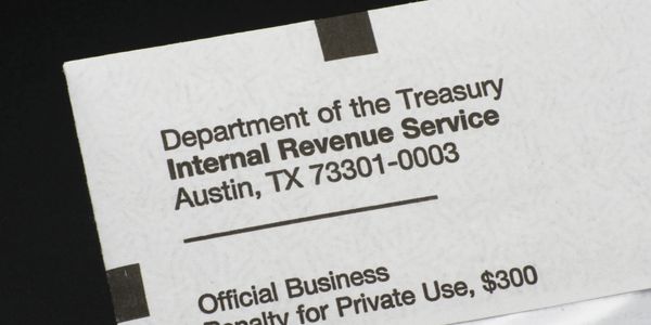 Envelope from the IRS, Austin, TX address.
