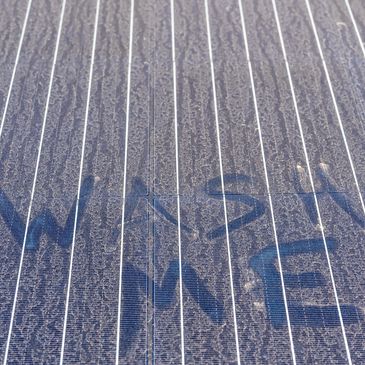 Solar panel washing