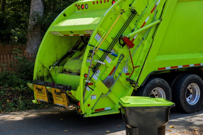 Recycling truck for mixed domestic waste collection in residential areas