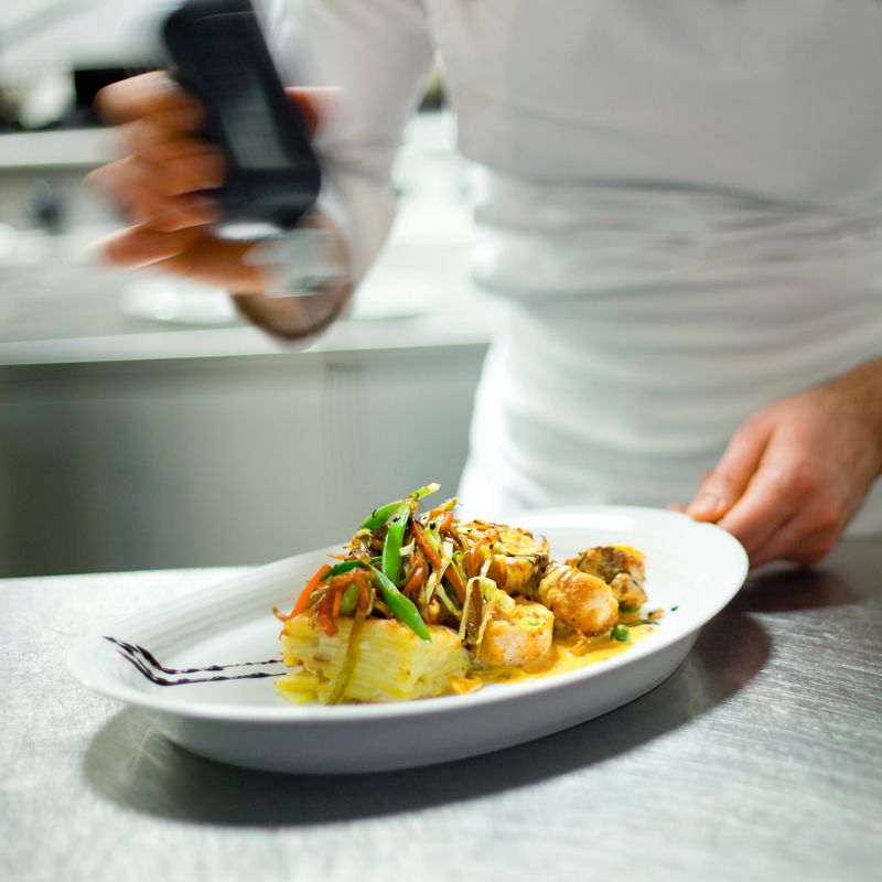 Chef's final touch