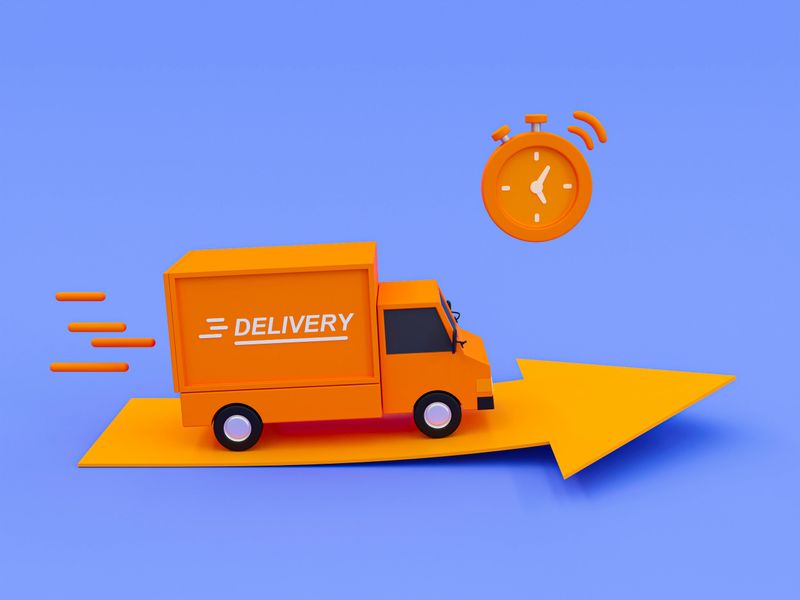 3d minimal fast delivery concept