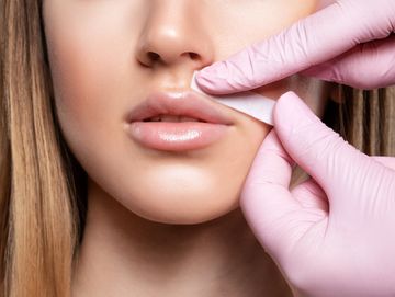 Professional Upper Lip Wax Service for a neat, polished look.