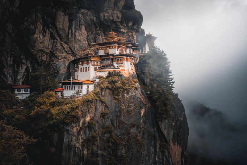 Tiger's Nest monastery , Paro Taktsang  Monastery in Bhutan