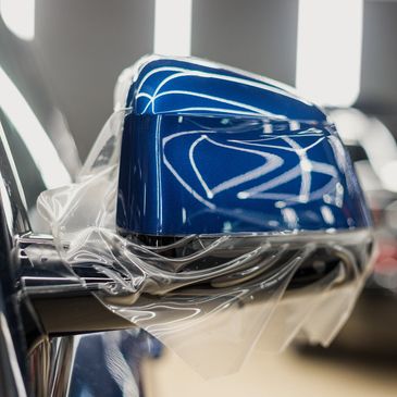 A cars wing mirror which had PPF applied to it
