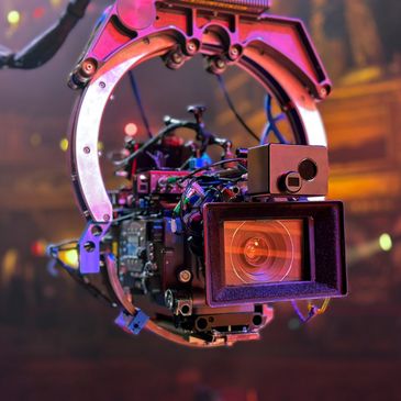 Professional camera rig for filming.