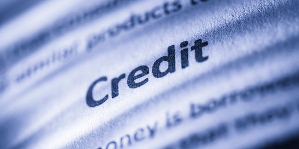 Close-up of the word 'Credit' in a printed text.