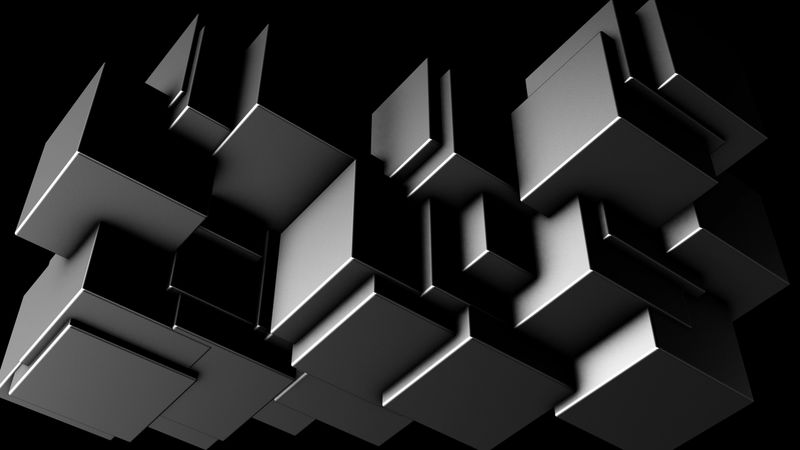 Abstract cubes modern geometric background