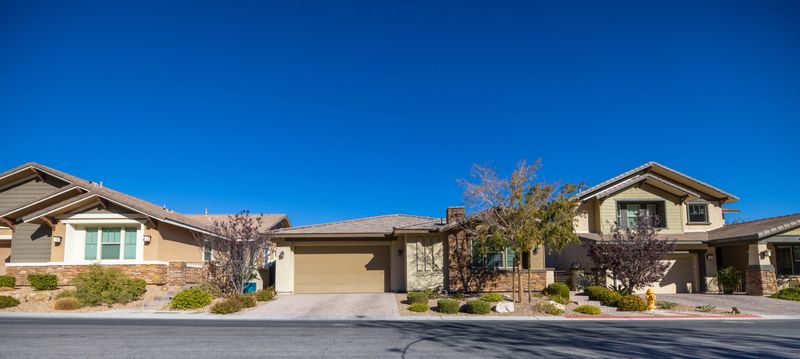 A view of homes in Las Vegas, NV