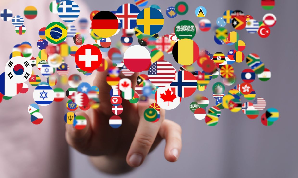 Flags from every corner of the globe