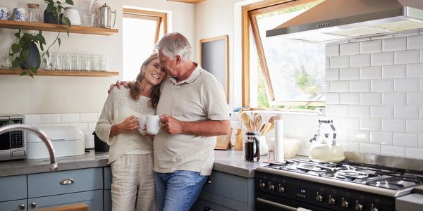 Couple enjoying peace of mind