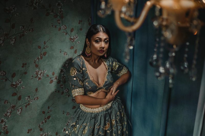 Banarasi silk bridal lehenga