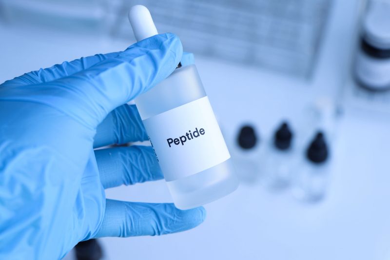 peptide in a bottle, chemical ingredient in beauty product, skin care products